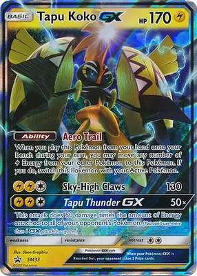 Tapu Koko GX - SM33 - Promo - SM Black Star Promo