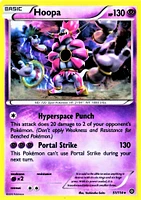 Hoopa - 51/114 - Promotional Rare - Cracked Ice Holo Steam Siege Deck Exclusive