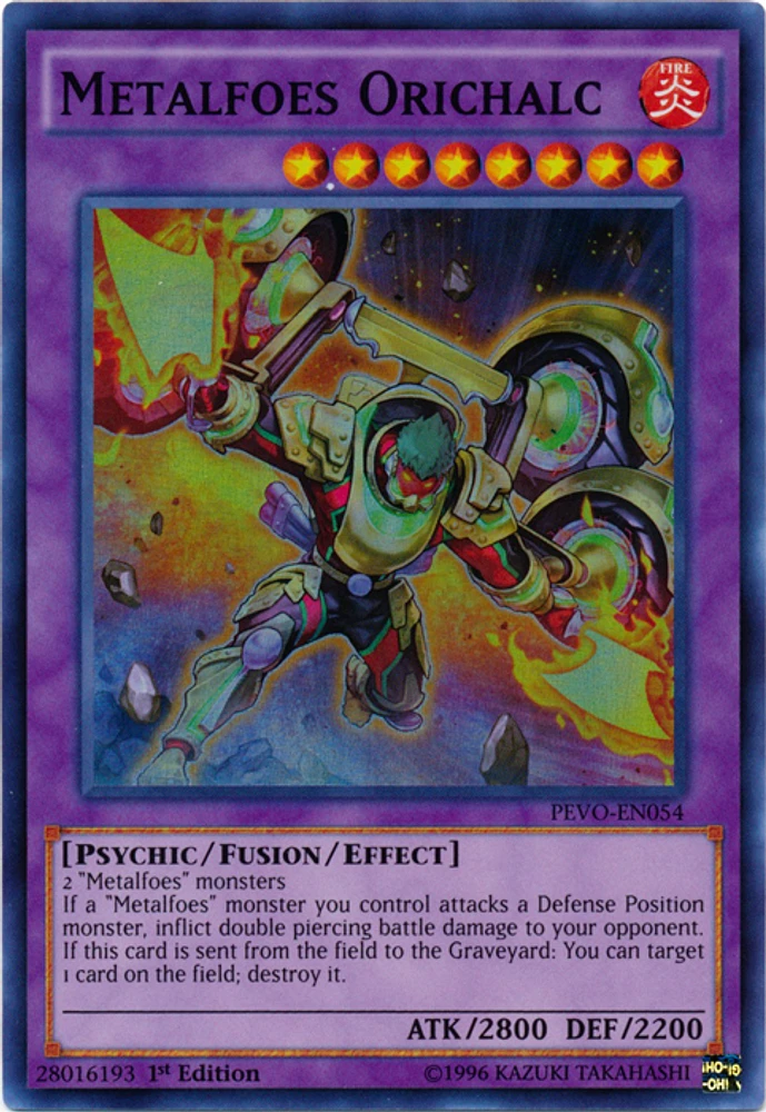 Metalfoes Orichalc - PEVO-EN054 - Super Rare - 1st Edition