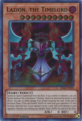 Lazion, the Timelord - BLLR-EN031 - Ultra Rare - 1st Edition