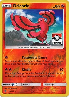 Oricorio - 14/145 - Pokemon League Promo
