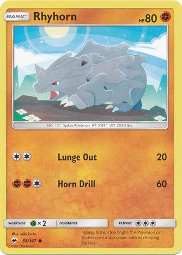 Rhyhorn - 65/147 Common