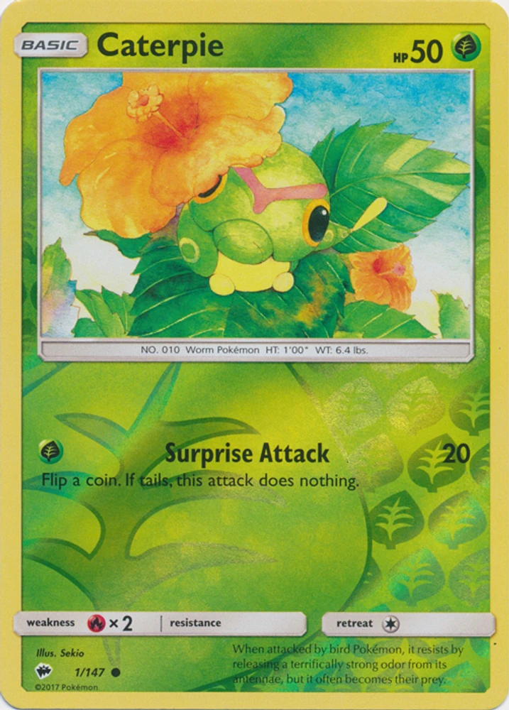 Caterpie - 1/147 Common Reverse Holo