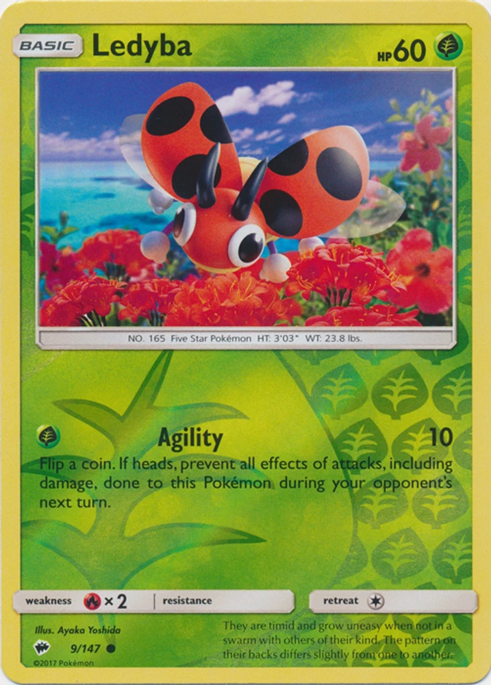 Ledyba - 9/147 - Common - Reverse Holo