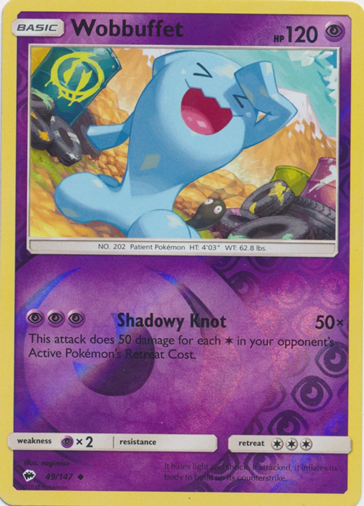 Wobbuffet - 49/147 Uncommon Reverse Holo