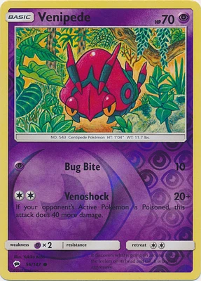 Venipede - 56/147 Common Reverse Holo