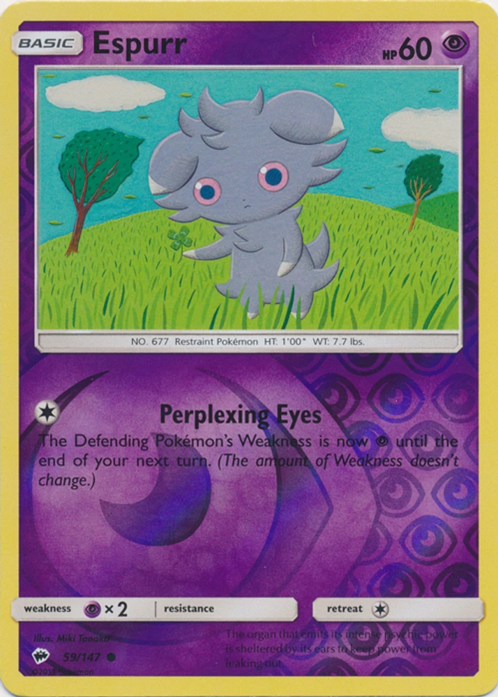 Espurr - 59/147 Common Reverse Holo