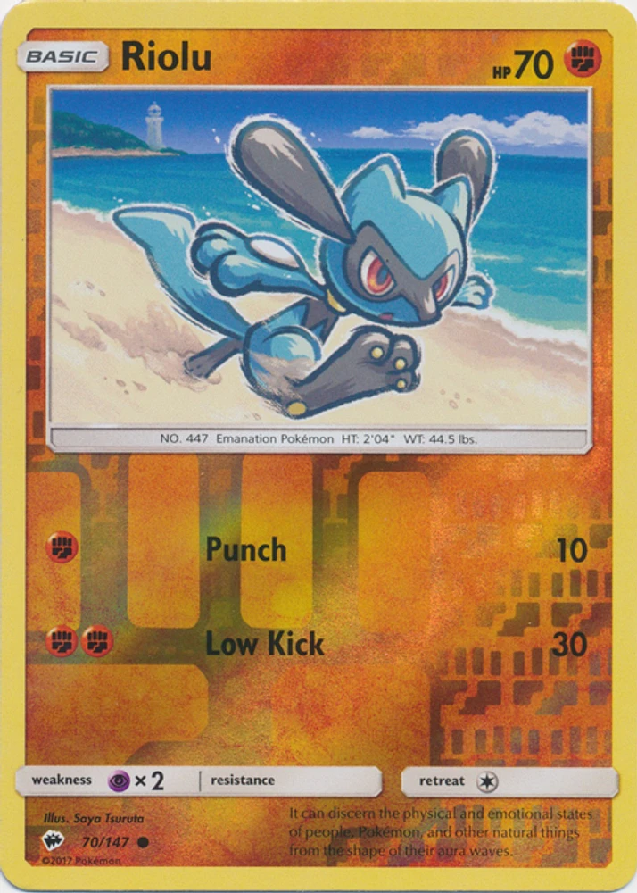 Riolu - 70/147 - Common - Reverse Holo