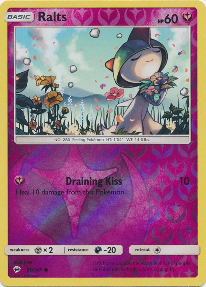 Ralts - 91/147 - Common - Reverse Holo