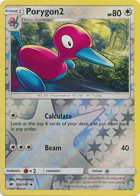 Porygon2 - 104/147 - Uncommon - Reverse Holo