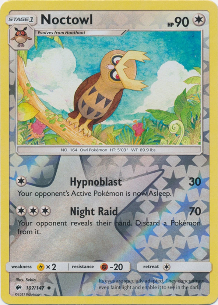 Noctowl - 107/147 Uncommon Reverse Holo