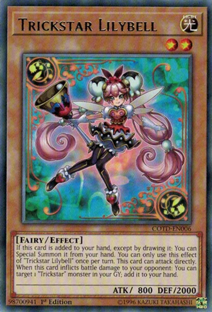 Trickstar Lilybell - COTD-EN006 - Rare - 1st Edition