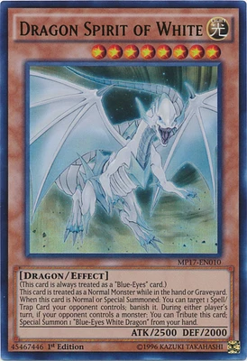 Dragon Spirit of White - MP17-EN010 - Ultra Rare - 1st Edition