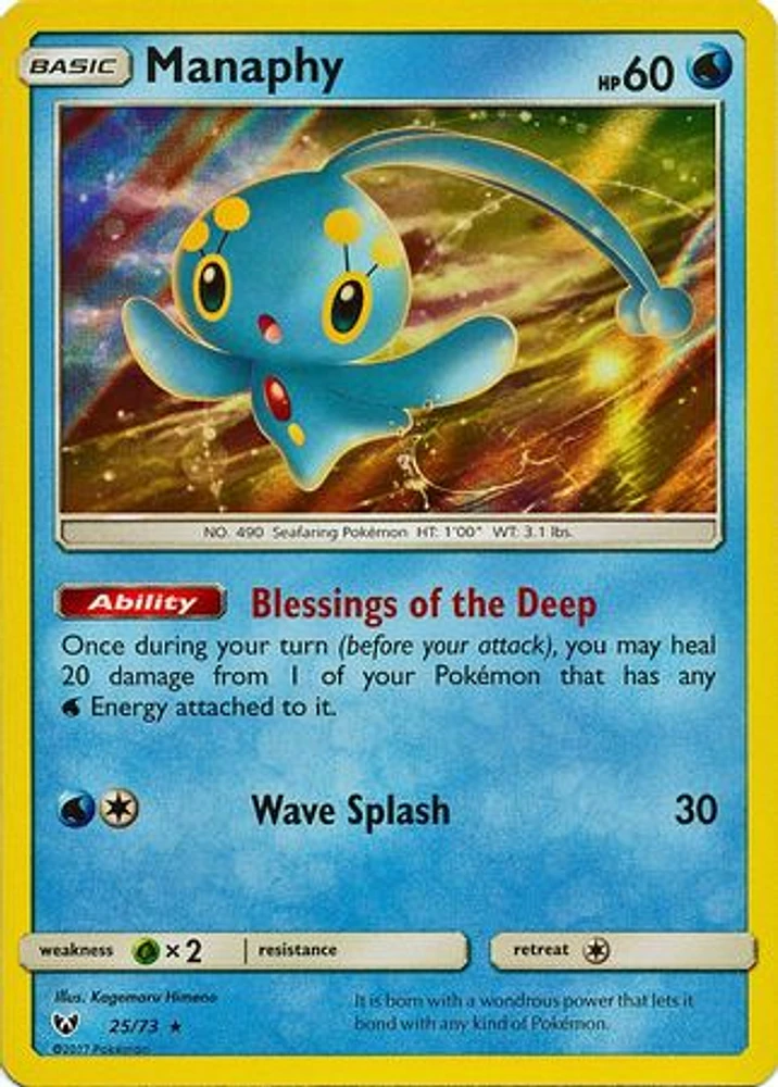 Manaphy - 25/73 - Holo Rare