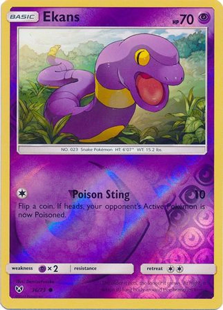 Ekans - 36/73 - Common - Reverse Holo