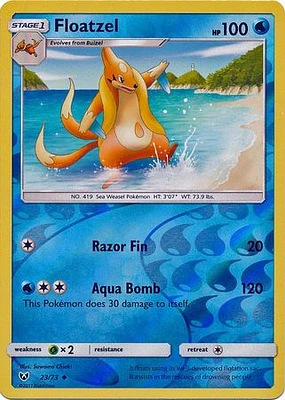 Floatzel - 23/73 - Uncommon - Reverse Holo