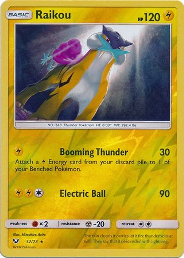 Raikou - 32/73 - Holo Rare - Reverse Holo