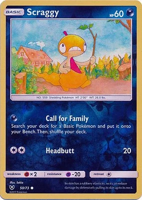 Scraggy - 50/73 - Common - Reverse Holo