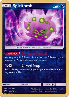 Spiritomb - 47/73 - Uncommon - Reverse Holo