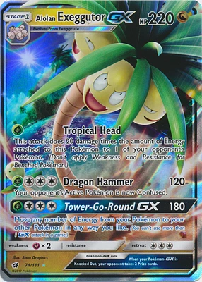 Alolan Exeggutor GX - 74/111 - Ultra Rare