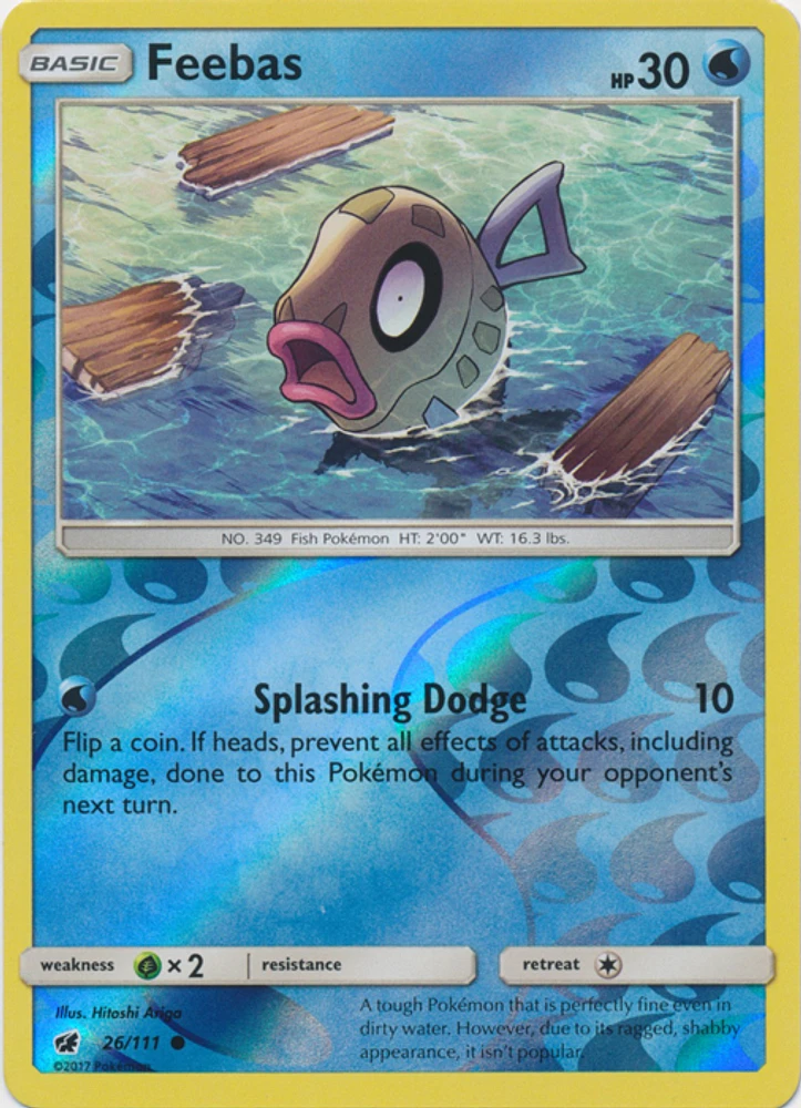 Feebas - 26/111 - Common - Reverse Holo