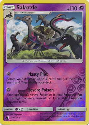 Salazzle - 47/111 - Holo Rare - Reverse Holo