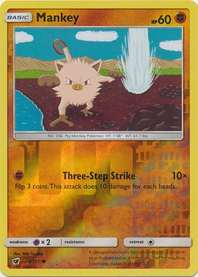 Mankey - 50/111 - Common - Reverse Holo