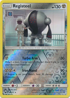 Registeel - 68/111 - Rare - Reverse Holo