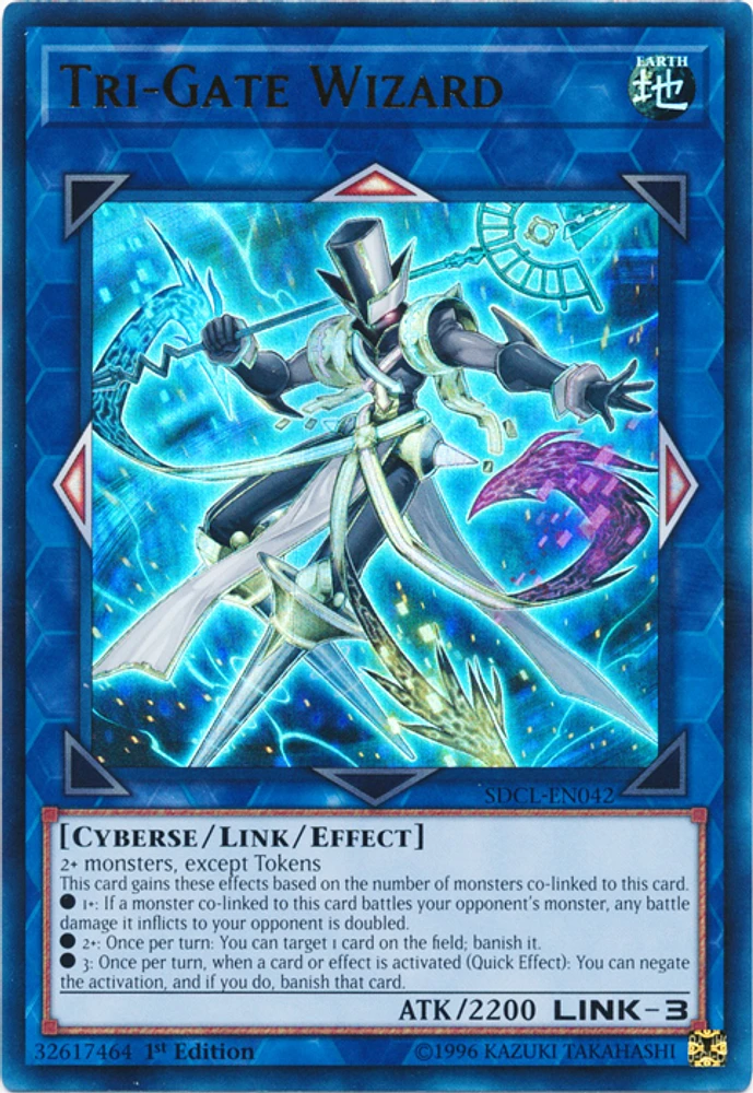 Tri-Gate Wizard - SDCL-EN042 - Ultra Rare - 1st Edition