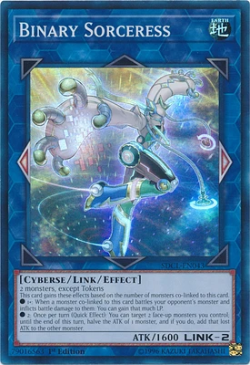 Binary Sorceress - SDCL-EN043 - Super Rare - 1st Edition