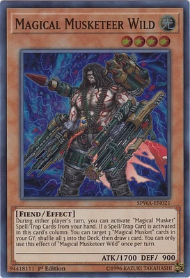 Magical Musketeer Wild - SPWA-EN021 - Super Rare - 1st Edition