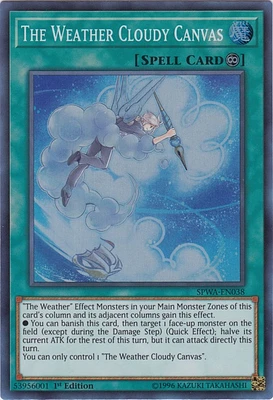 The Weather Cloudy Canvas - SPWA-EN038 - Super Rare - 1st Edition