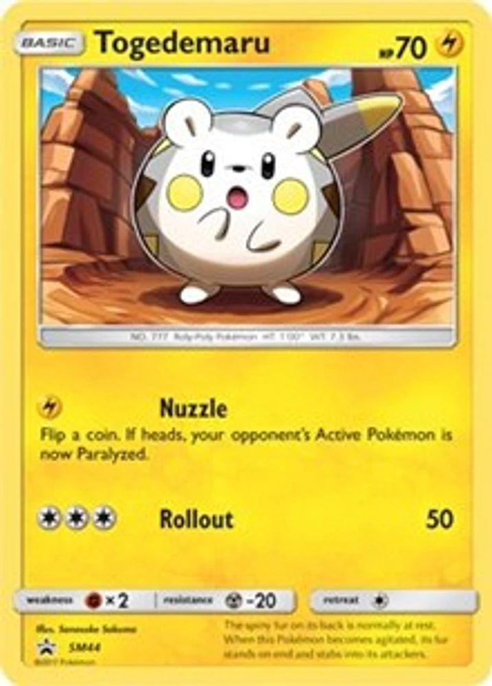 Togedemaru - SM44 - SM Black Star Promo