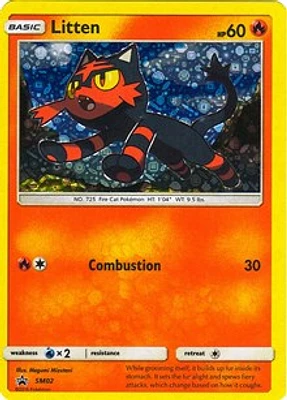 Litten - SM02 (Cereal Box Promo) SM Black Star Promo