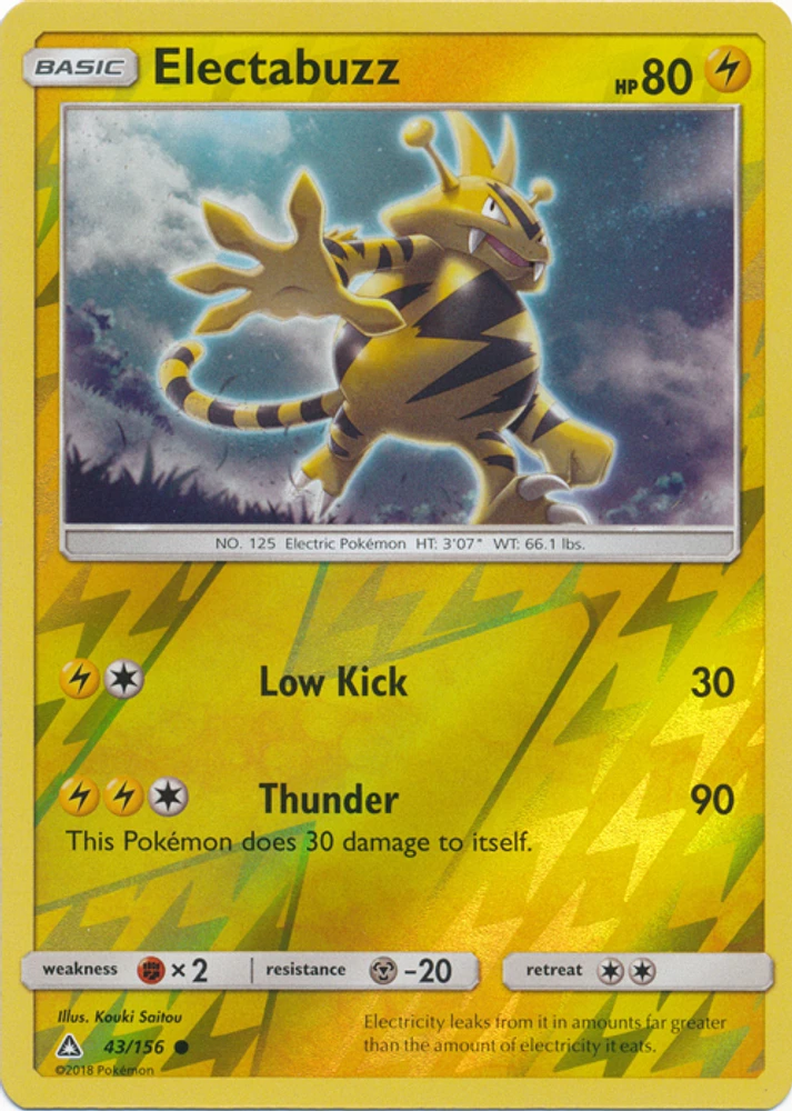 Electabuzz - 43/156 - Common - Reverse Holo