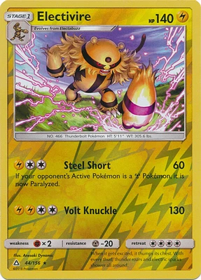 Electivire - 44/156 - Rare - Reverse Holo