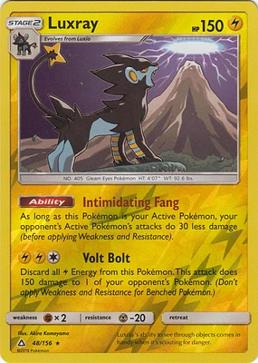 Luxray - 48/156 - Holo Rare - Reverse Holo