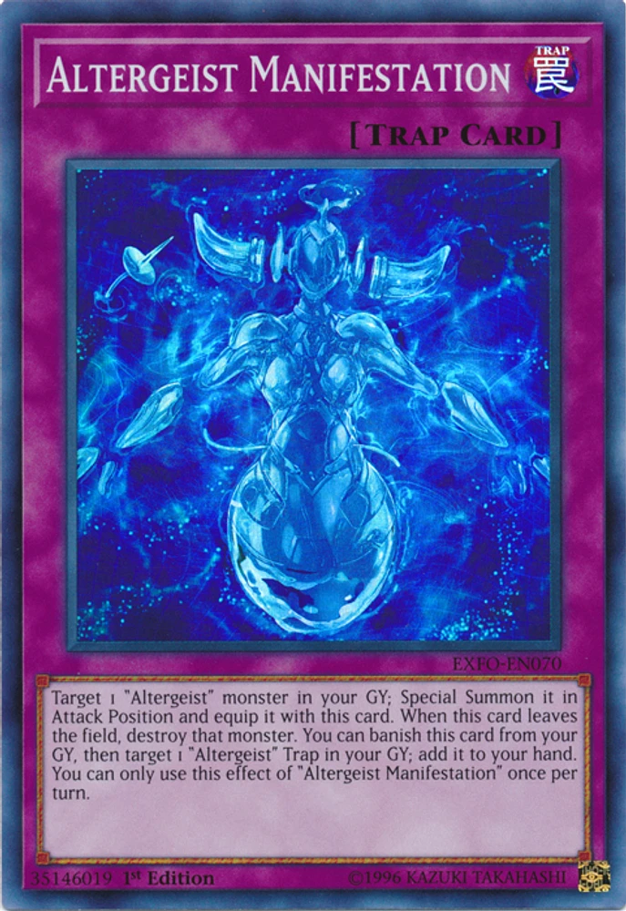 Altergeist Manifestation - EXFO-EN070 - Super Rare - 1st Edition