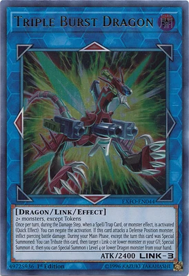 Triple Burst Dragon - EXFO-EN044 - Ultra Rare - 1st Edition