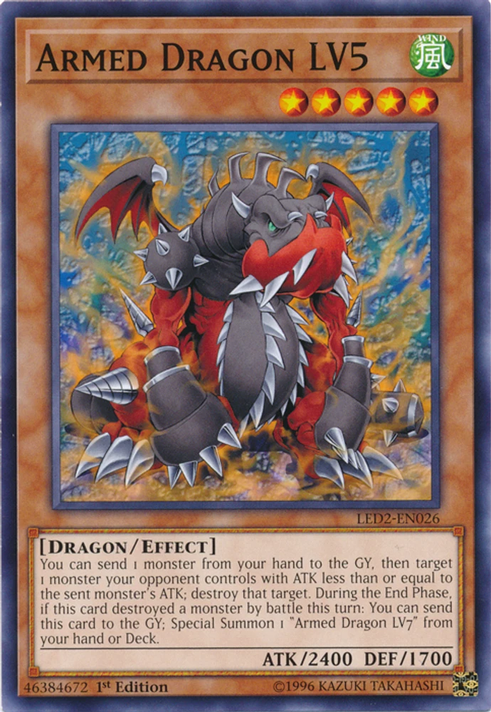 Armed Dragon LV5 - LED2-EN026 - Common - 1st Edition