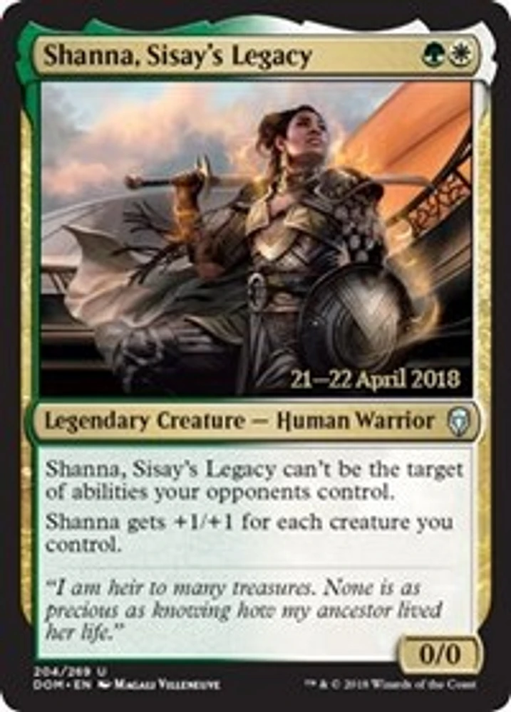 Shanna, Sisay's Legacy - Foil - Prerelease Promo