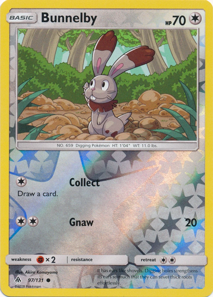 Bunnelby - 97/131 - Common - Reverse Holo