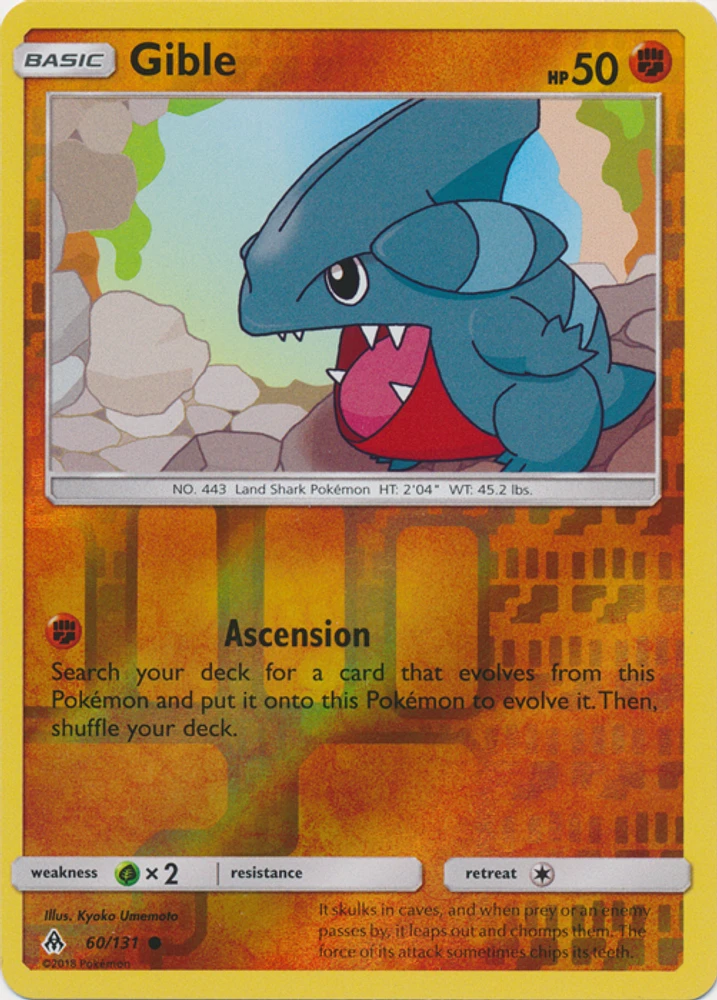 Gible - 60/131 - Common - Reverse Holo