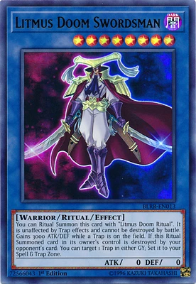 Litmus Doom Swordsman - BLRR-EN013 - Ultra Rare - 1st Edition