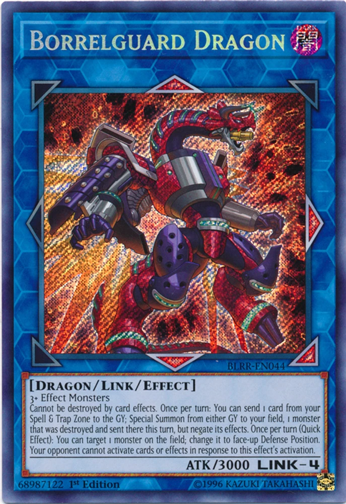 Borrelguard Dragon - BLRR-EN044 - Secret Rare - 1st Edition