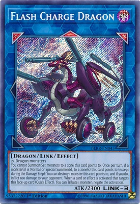 Flash Charge Dragon - BLRR-EN045 - Secret Rare - 1st Edition