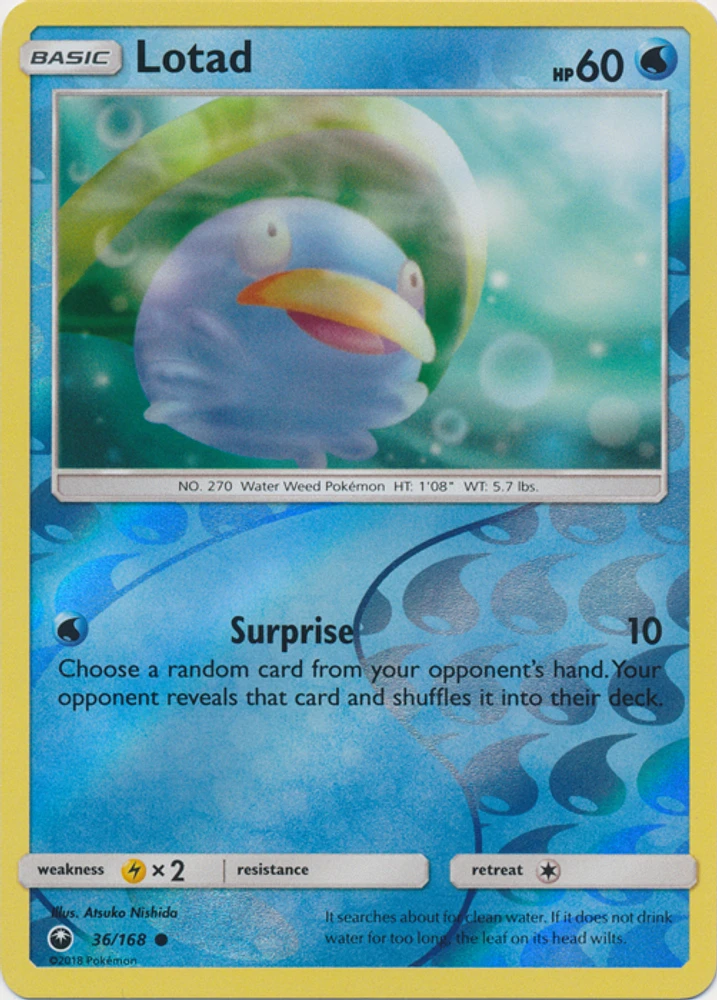 Lotad - 36/168 Common Reverse Holo