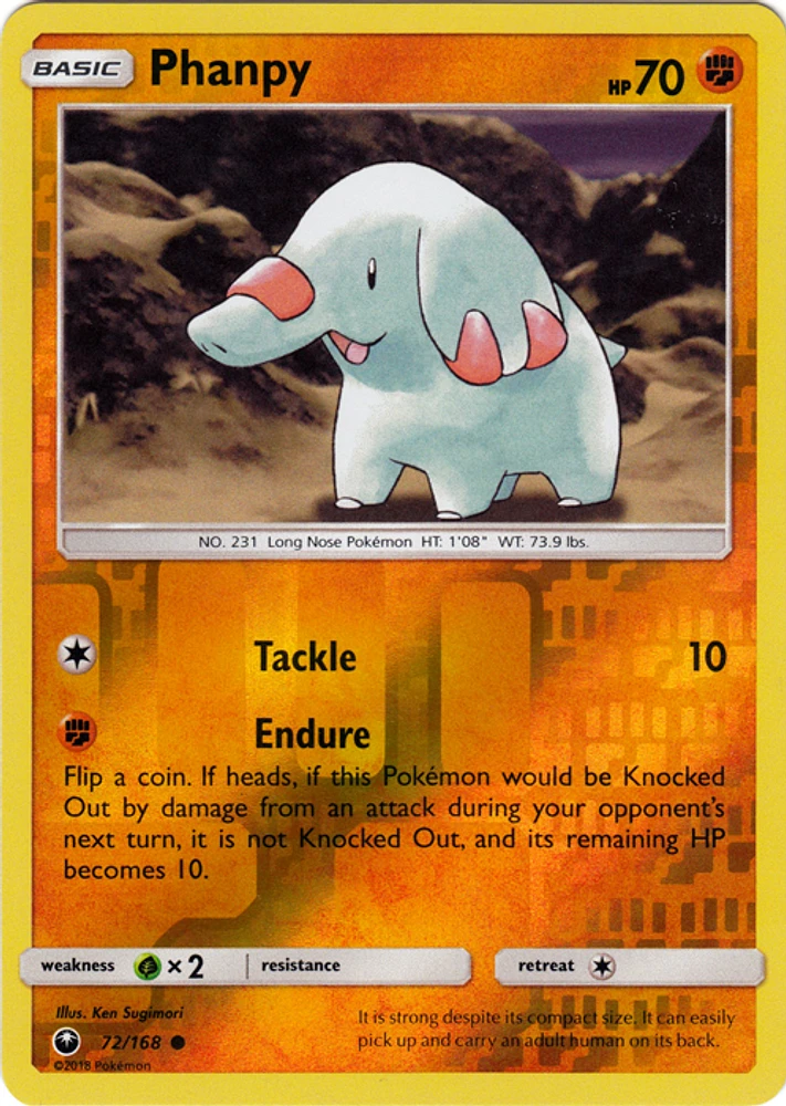 Phanpy - 72/168 - Common - Reverse Holo