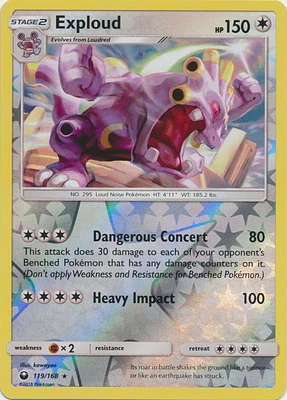 Exploud - 119/168 - Rare - Reverse Holo