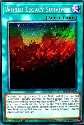 World Legacy Survivor - CYHO-EN060 - Super Rare - 1st Edition